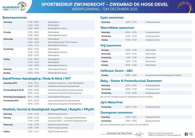 HogeDevel weekplanning Flyer A4 eind2025