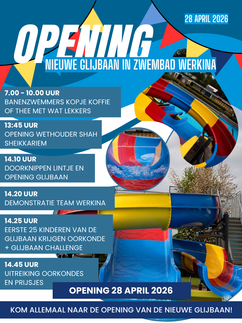 Nieuwe glijbaan voorkant