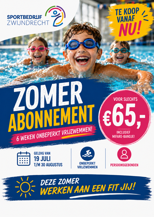 zomerabbonnement 2026 flyer